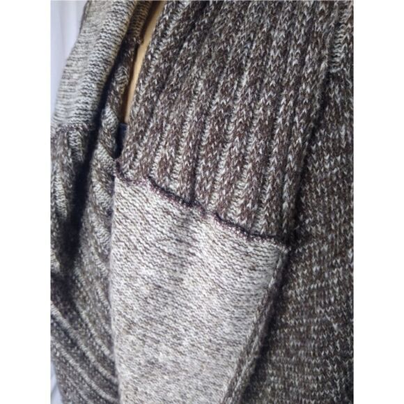 Style & Co. Jeans Open Brown & Beige Long Cardigan SZ Large - Picture 3 of 5